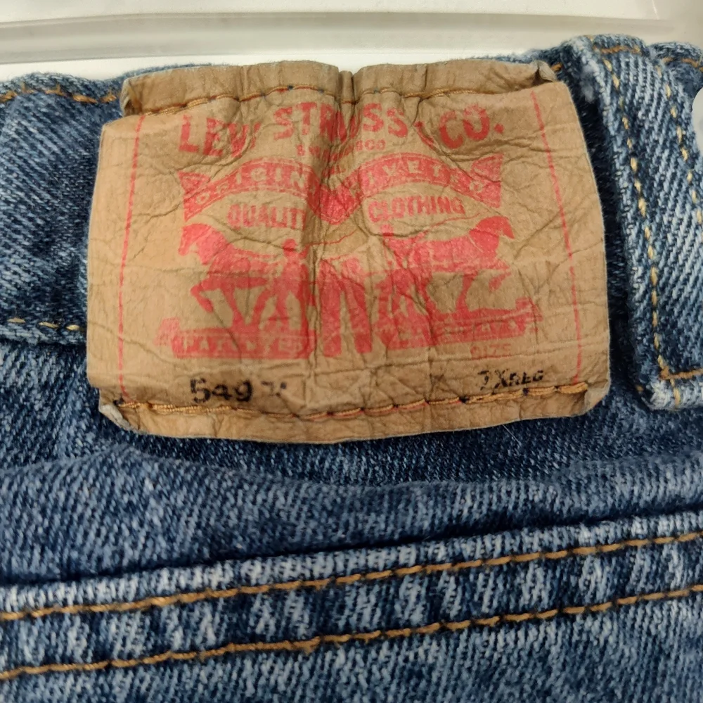 Levi's 549 Relaxed Straight Kids Blue Denim Jeans Size 7x Regular